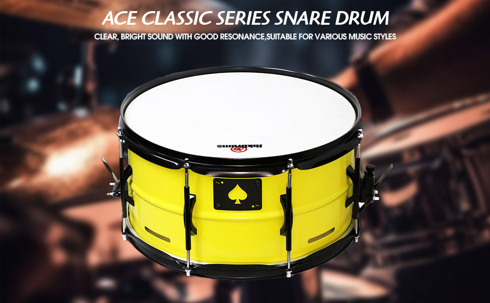 The Ultimate Tone Makeover Pack (ACE-Classic 1406 Snare Drum &Trash Crash Cymbals, 18-Inch)