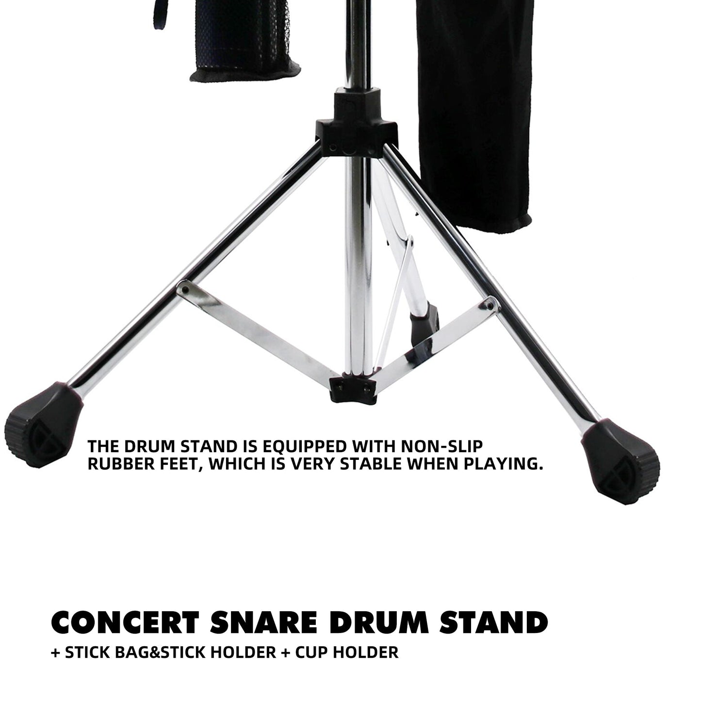 Beatello - Concert Snare Drum Stand + Stick Bag&Stick Holder + Cup Holder My Store