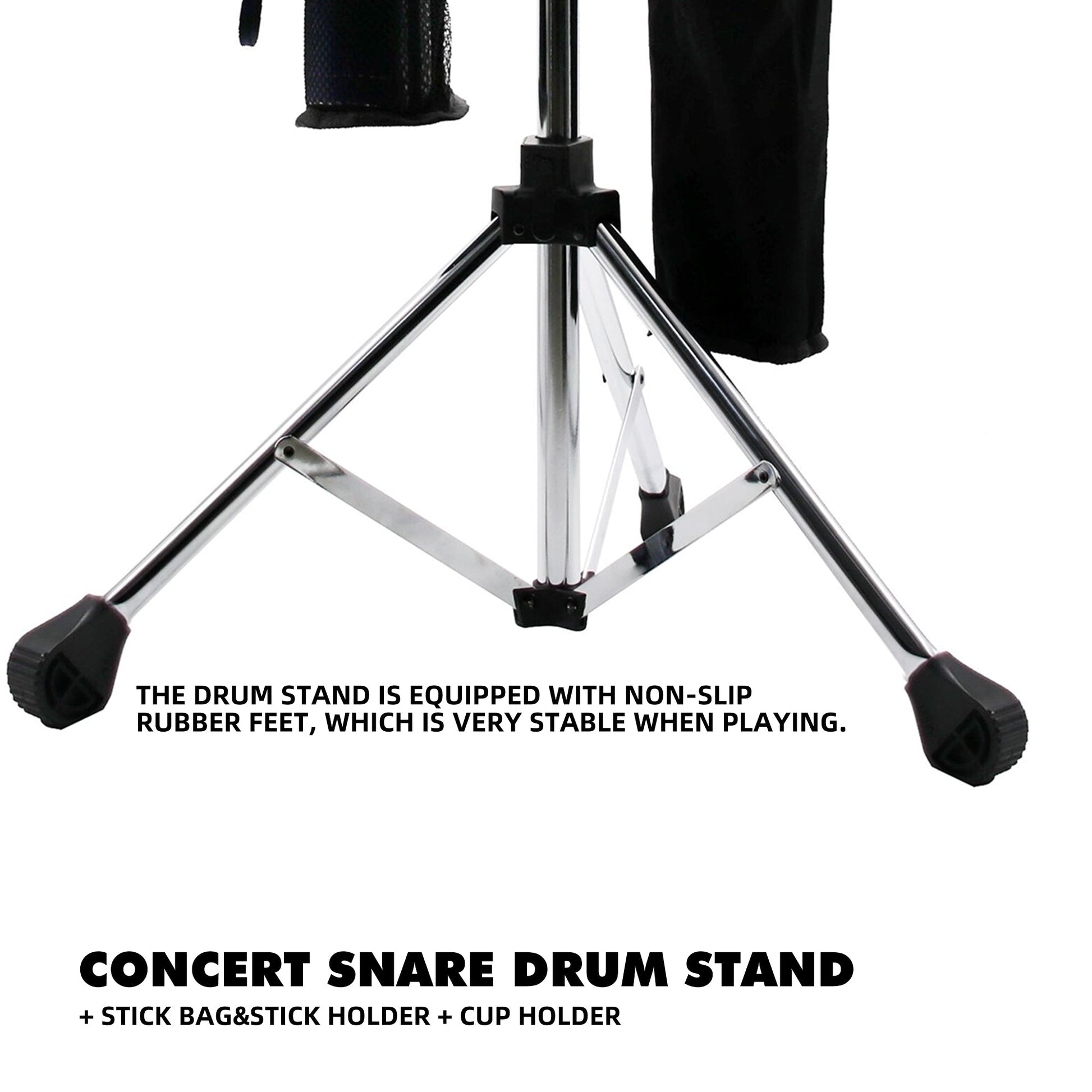 Beatello - Concert Snare Drum Stand + Stick Bag&Stick Holder + Cup Holder My Store