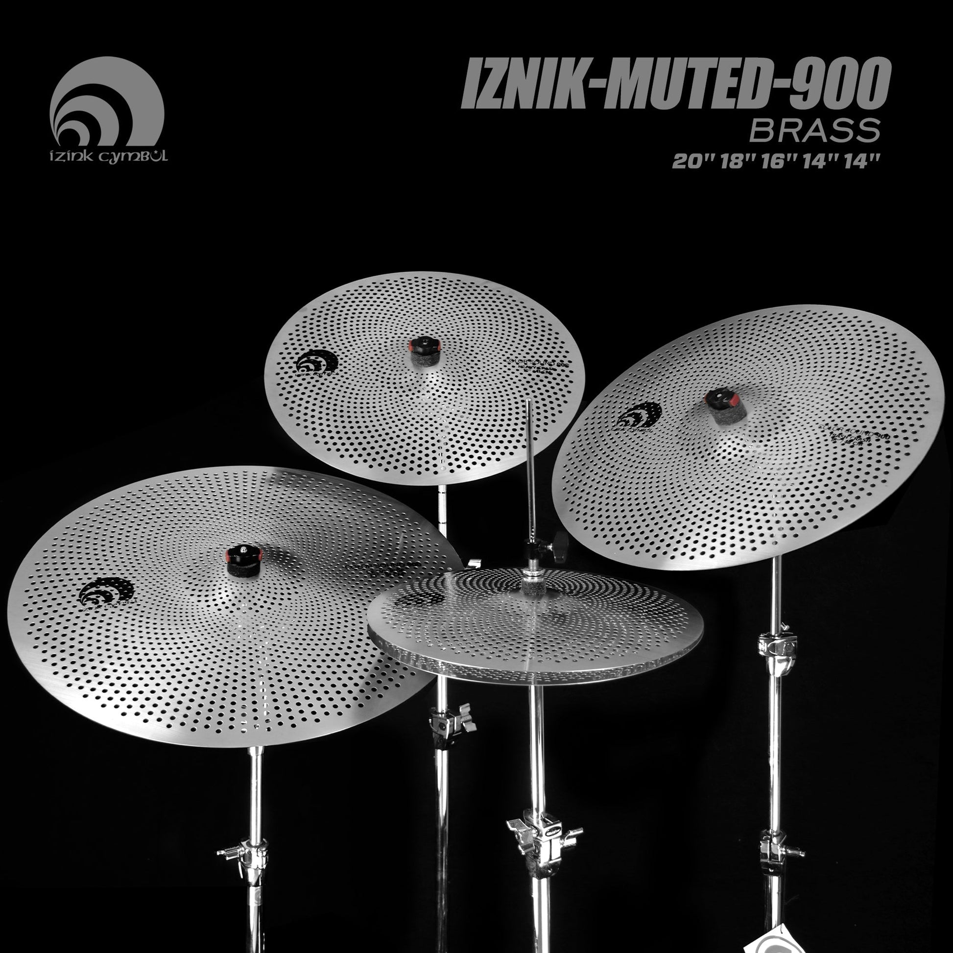 IZNiK-muted-900 BRASS Low Volume Cymbal Set My Store