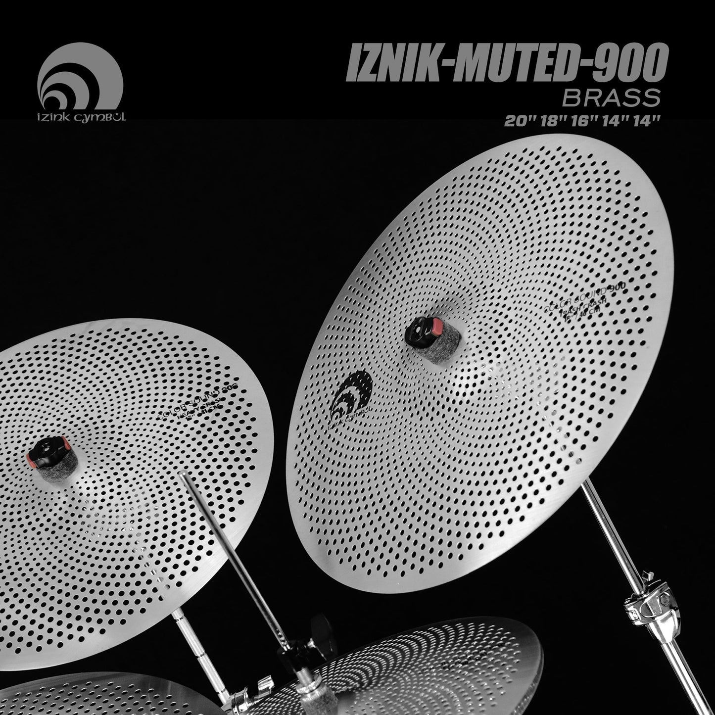 IZNiK-muted-900 BRASS Low Volume Cymbal Set My Store