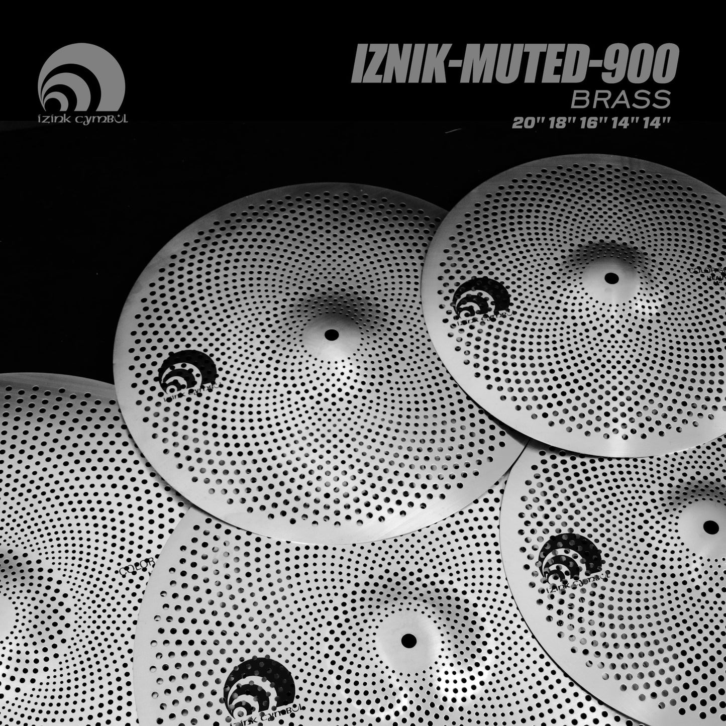 IZNiK-muted-900 BRASS Low Volume Cymbal Set My Store