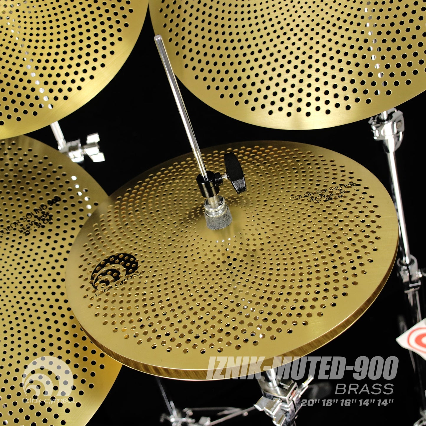 IZNiK-muted-900 BRASS Low Volume Cymbal Set My Store