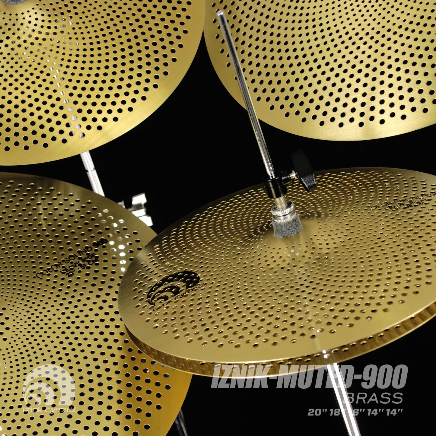 IZNiK-muted-900 BRASS Low Volume Cymbal Set My Store