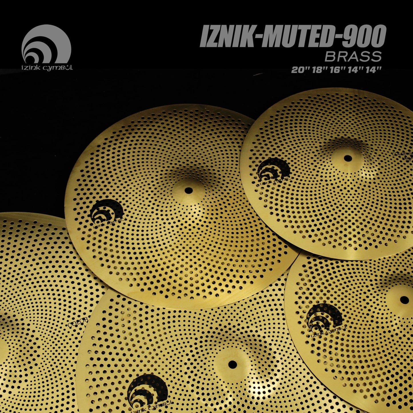 IZNiK-muted-900 BRASS Low Volume Cymbal Set My Store