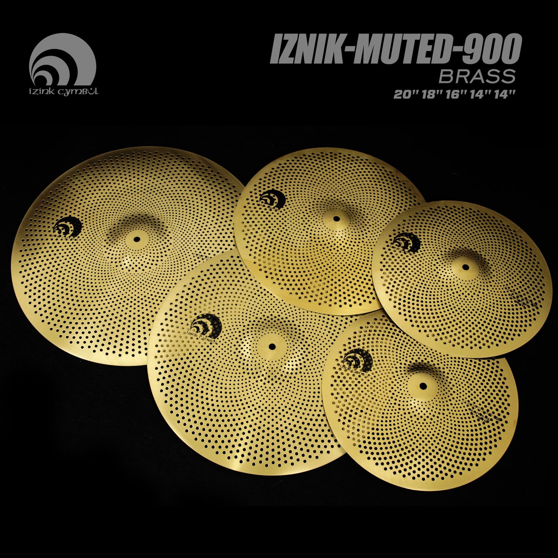 IZNiK-muted-900 BRASS Low Volume Cymbal Set My Store