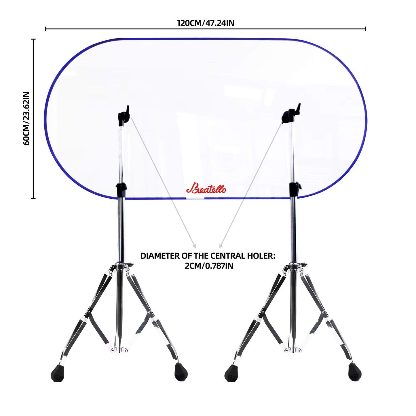 Baetello Acrylic Panels for Drum Cage Shields Sound