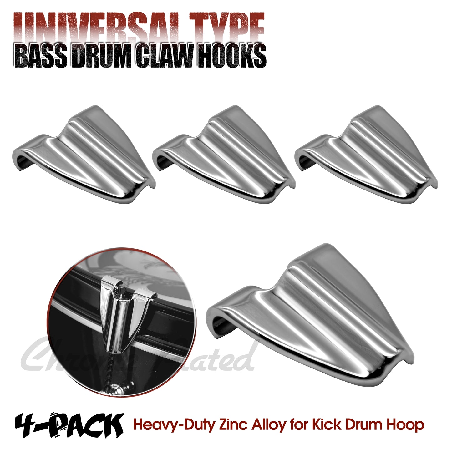 Beatello Bass Drum Claw Hooks