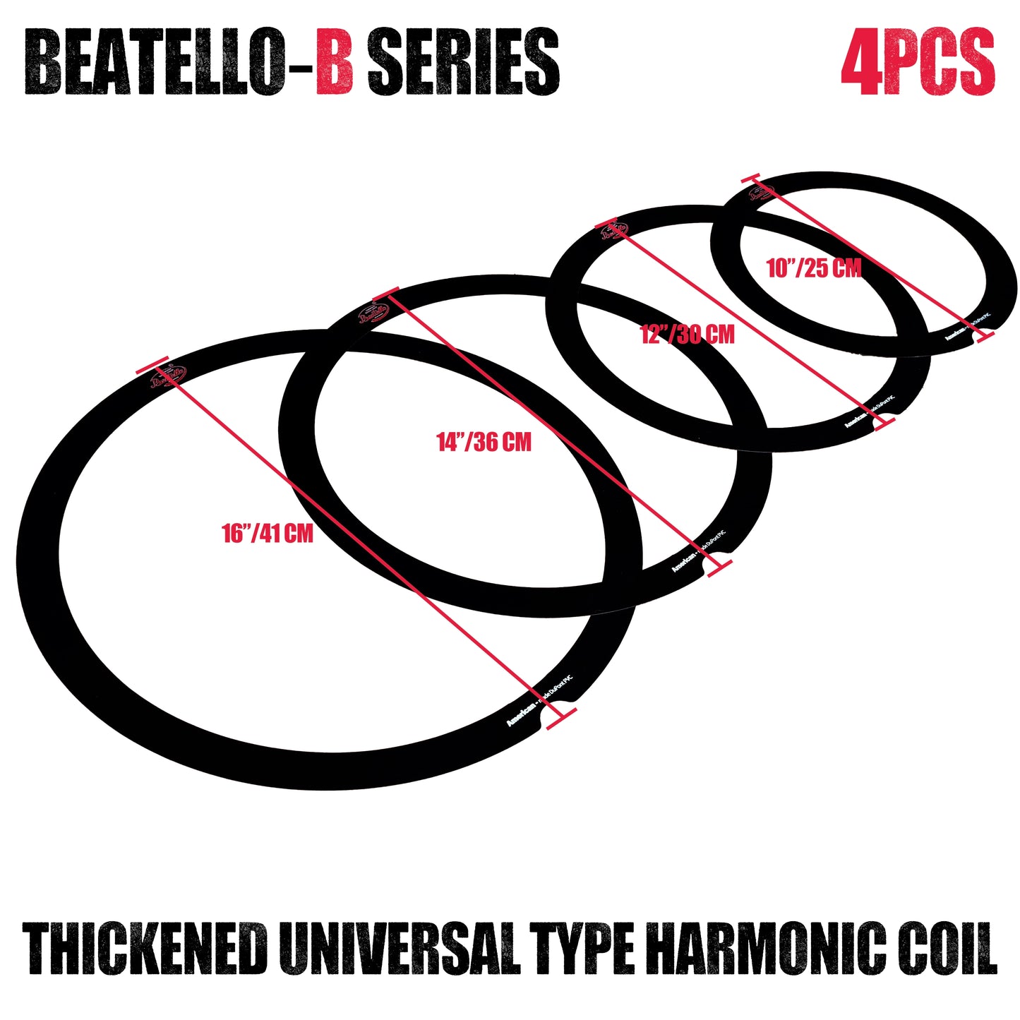 Beatello 4Pcs Pro Muffling