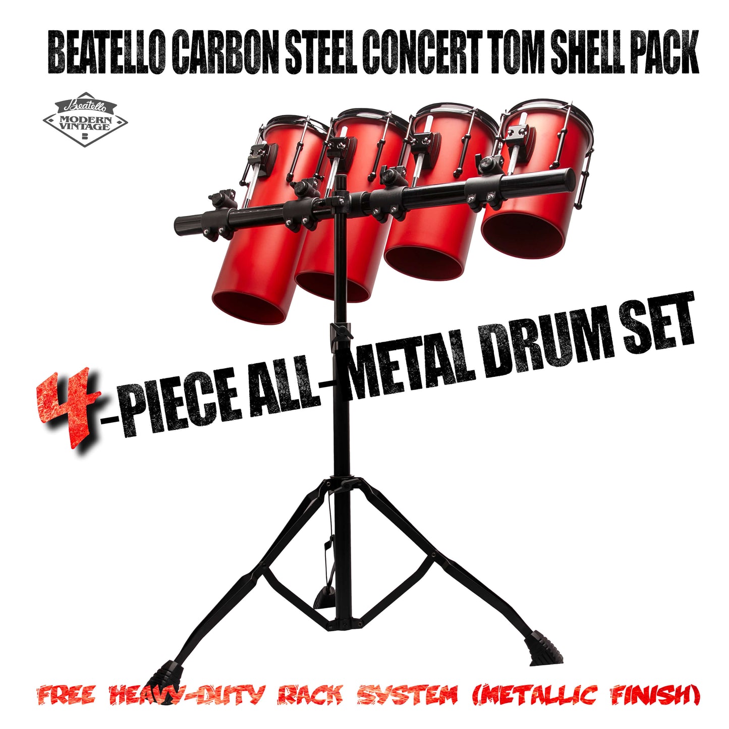 Beatello Carbon Steel  Rocket Drum With Hardware