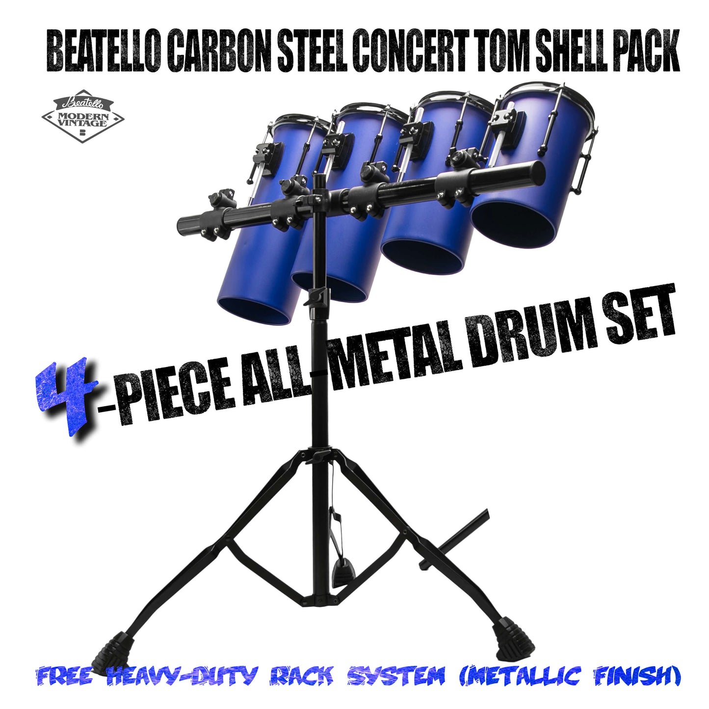 Beatello Carbon Steel  Rocket Drum With Hardware