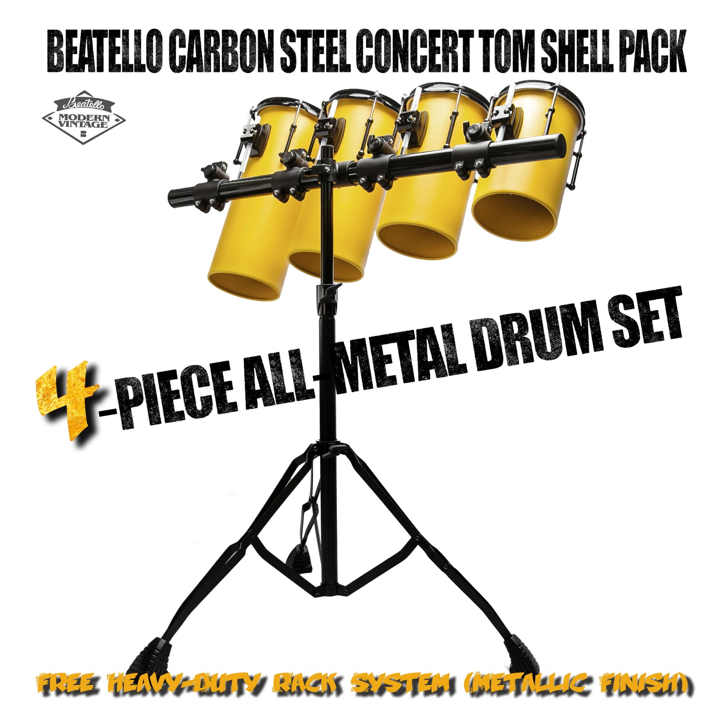 Beatello Carbon Steel  Rocket Drum With Hardware