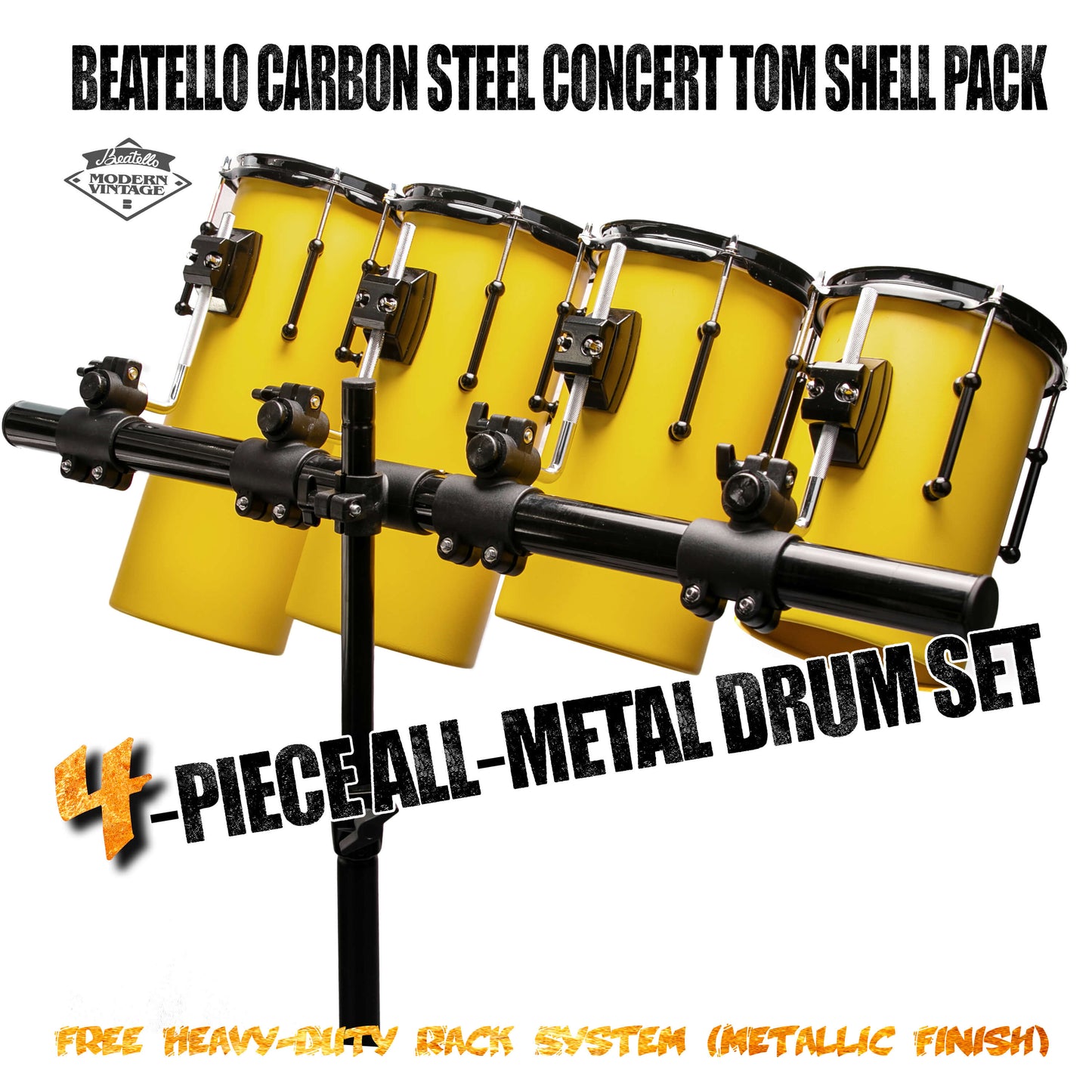 Beatello Carbon Steel  Rocket Drum With Hardware