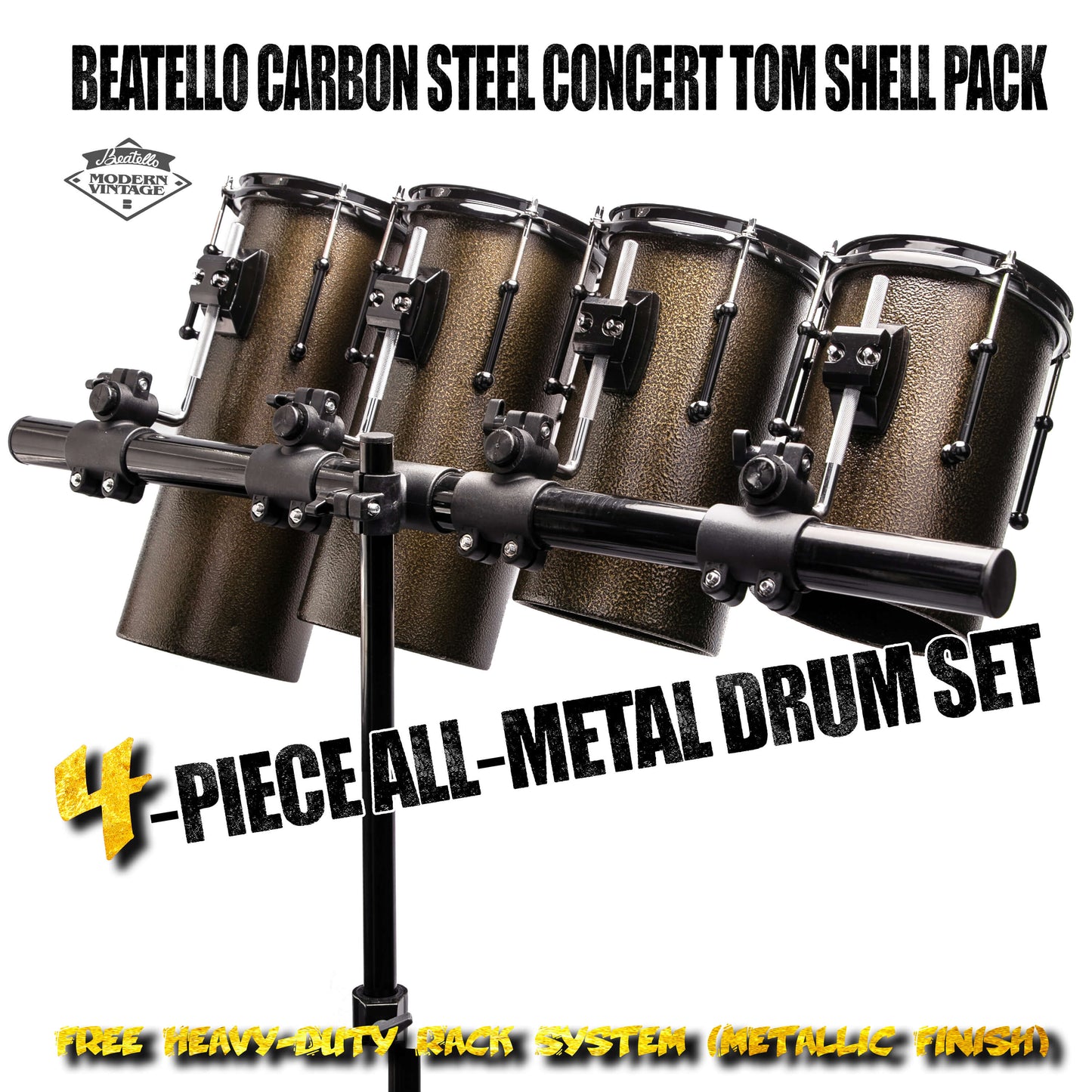 Beatello Carbon Steel  Rocket Drum With Hardware