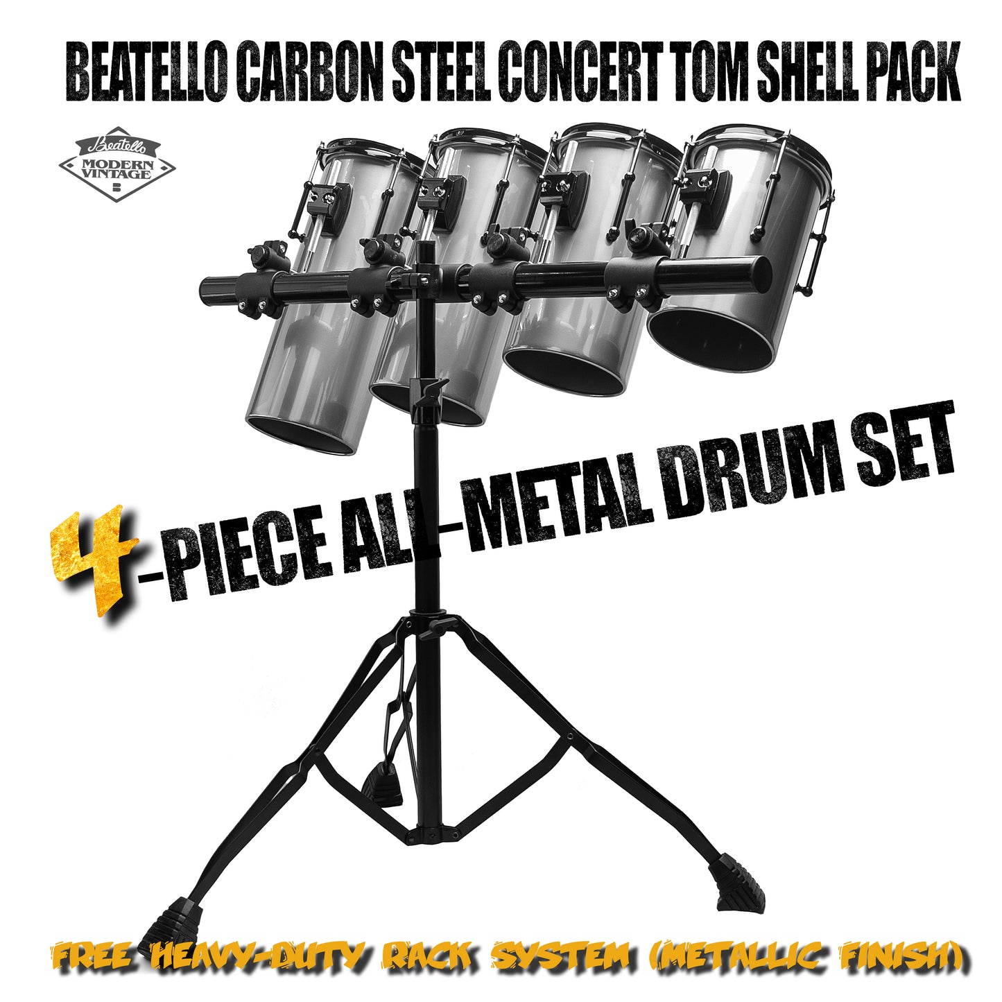 Beatello Carbon Steel  Rocket Drum With Hardware