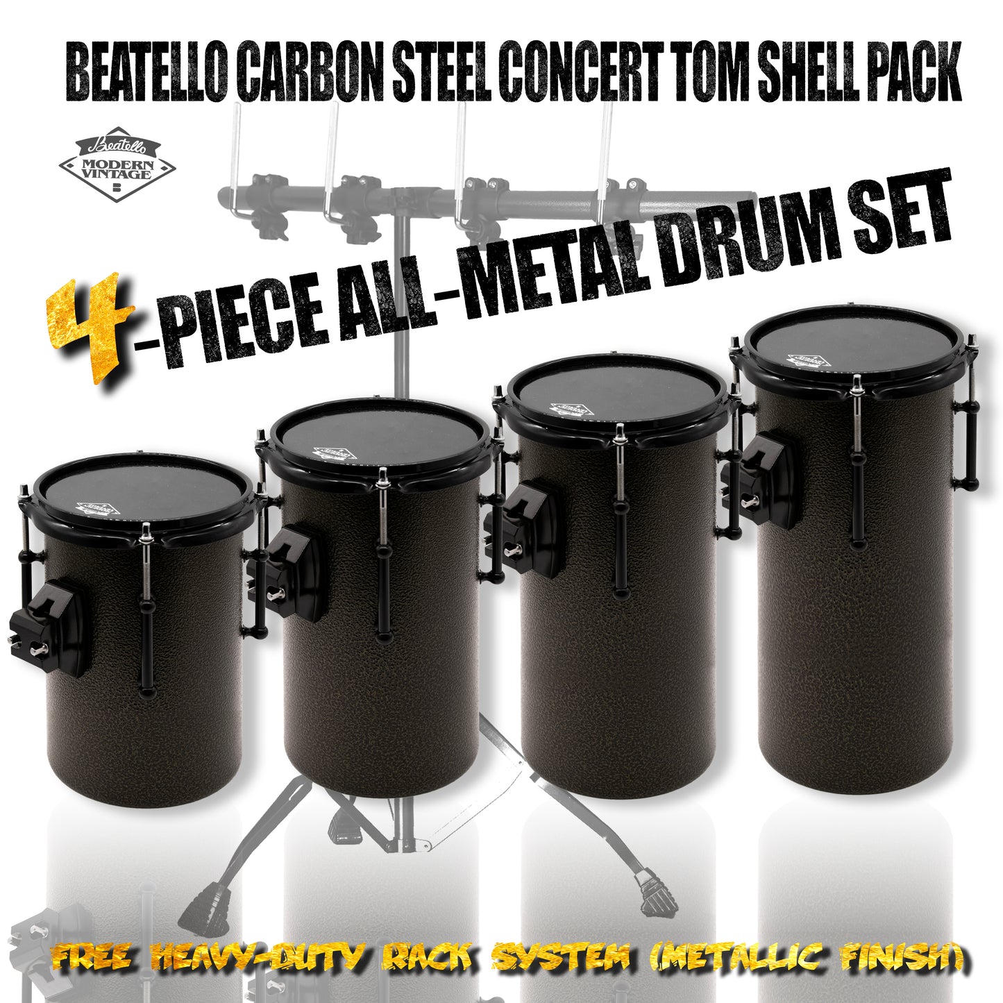 Beatello Carbon Steel  Rocket Drum With Hardware