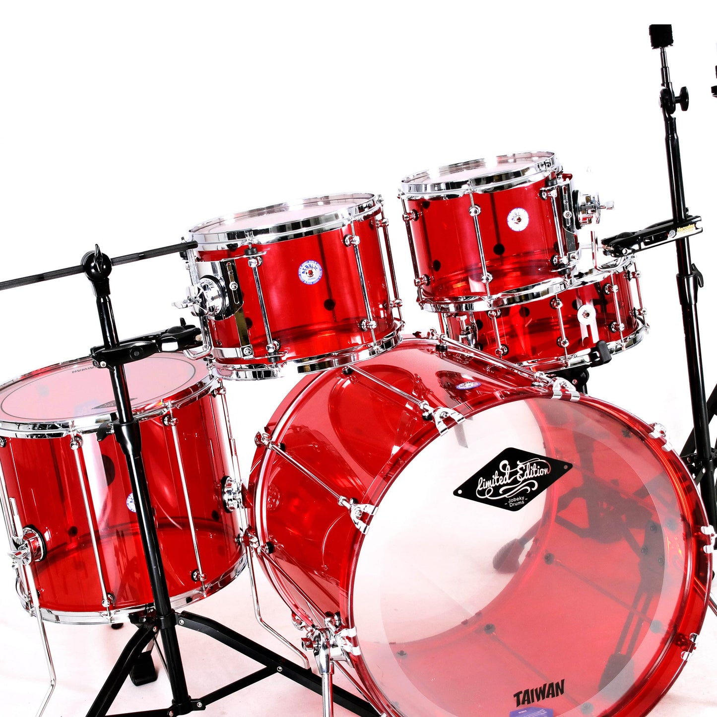 Crystal Acrylic Drum Kit Series Beatello workshop