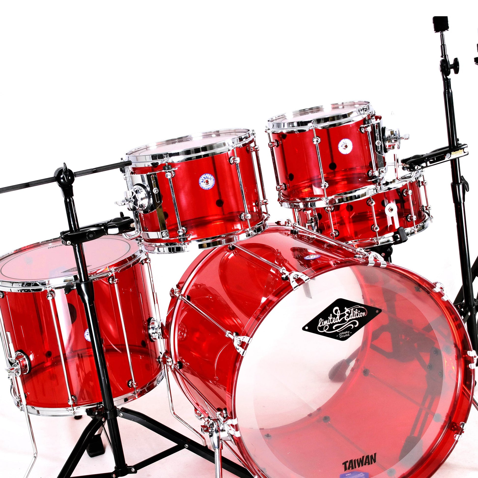 Crystal Acrylic Drum Kit Series Beatello workshop