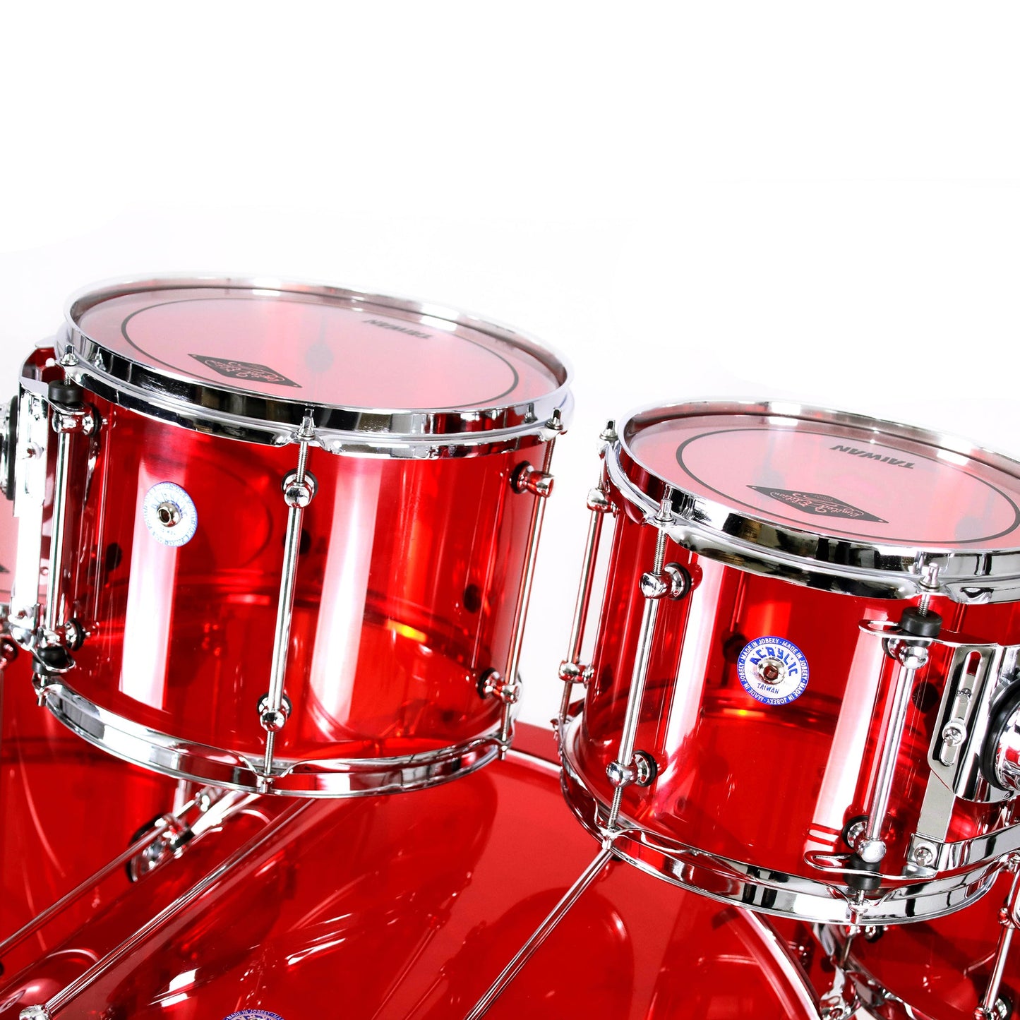 Crystal Acrylic Drum Kit Series Beatello workshop