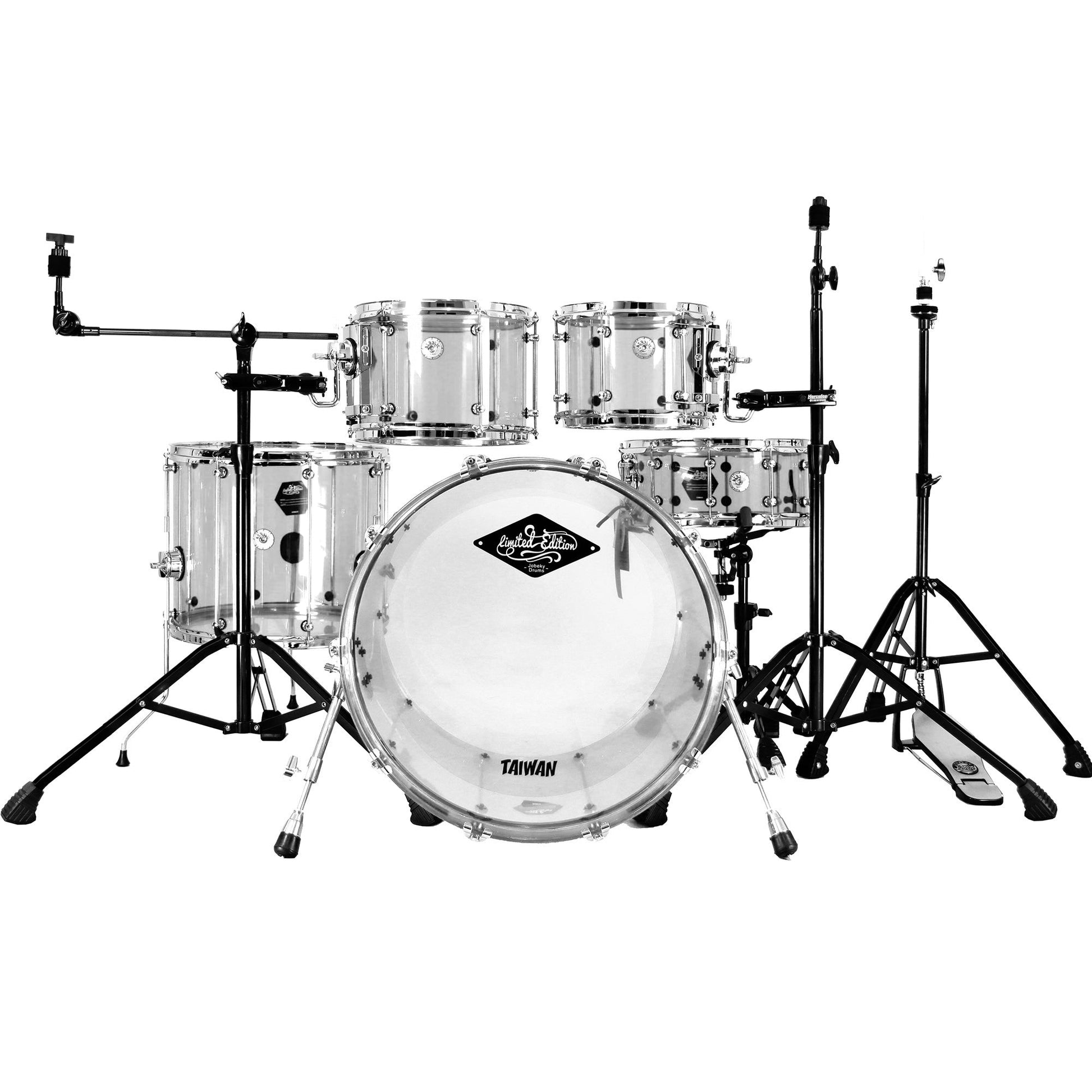 Crystal Acrylic Drum Kit Series Beatello workshop