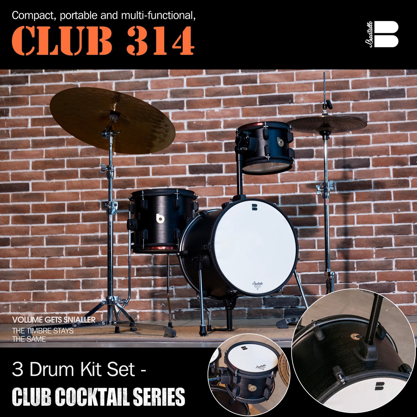 Club 314 Club Cocktail Bass drum