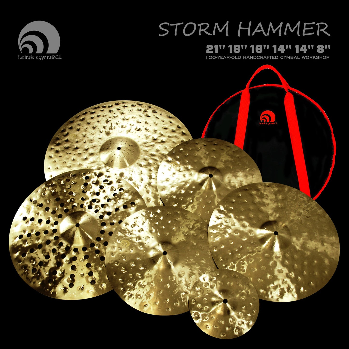IZNIK B25 STORM HAMMER series HANDMADE Cymbal Set Beatello