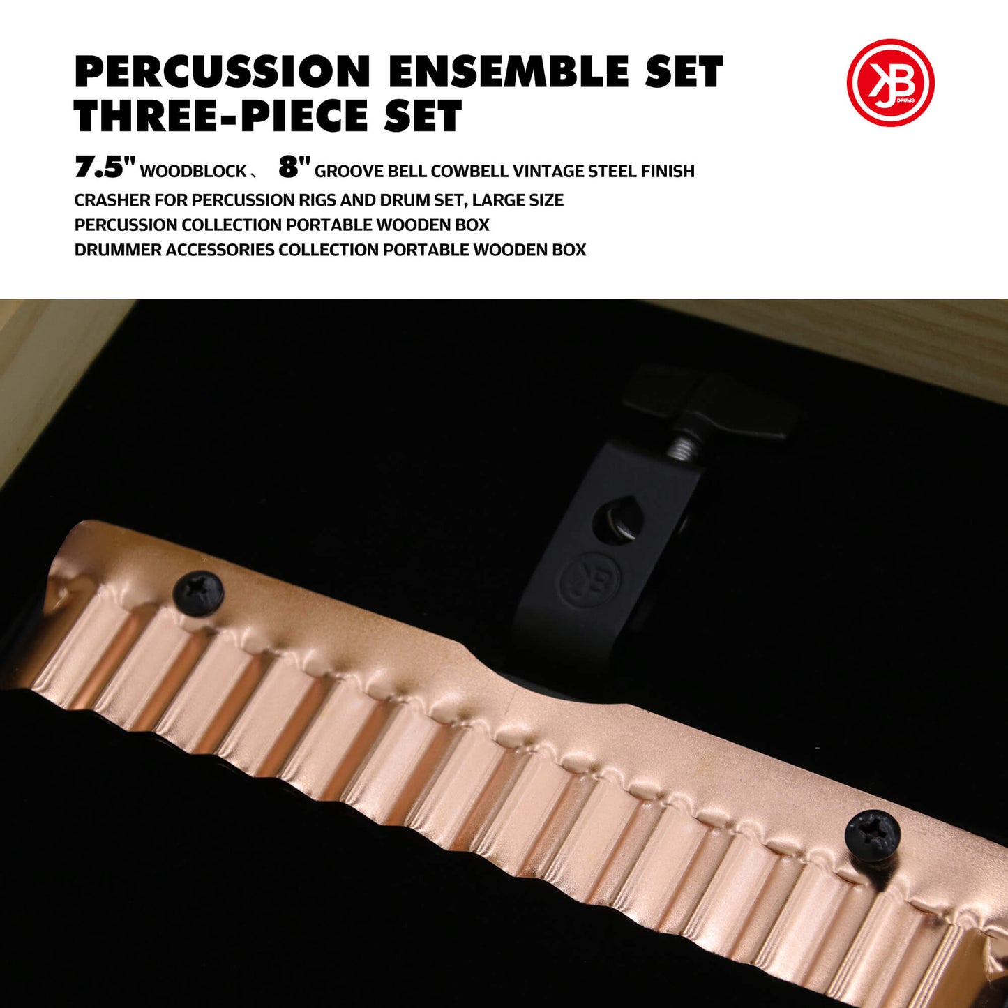 JBK Percussion Collection Portable Wooden Box