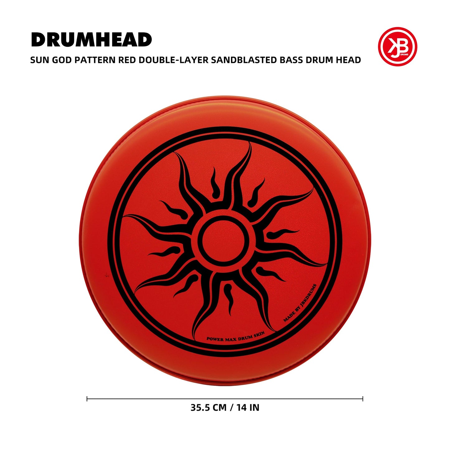 Sun God Pattern 14 In Snare Drum Head Beatello workshop
