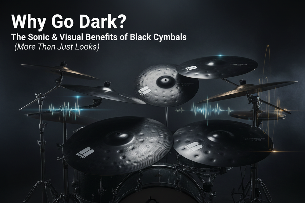 Why Go Dark? The Sonic & Visual Benefits of Black Cymbals (More Than Just Looks)