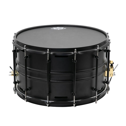 Black Steel Cannon Snare Drum, 14×8"