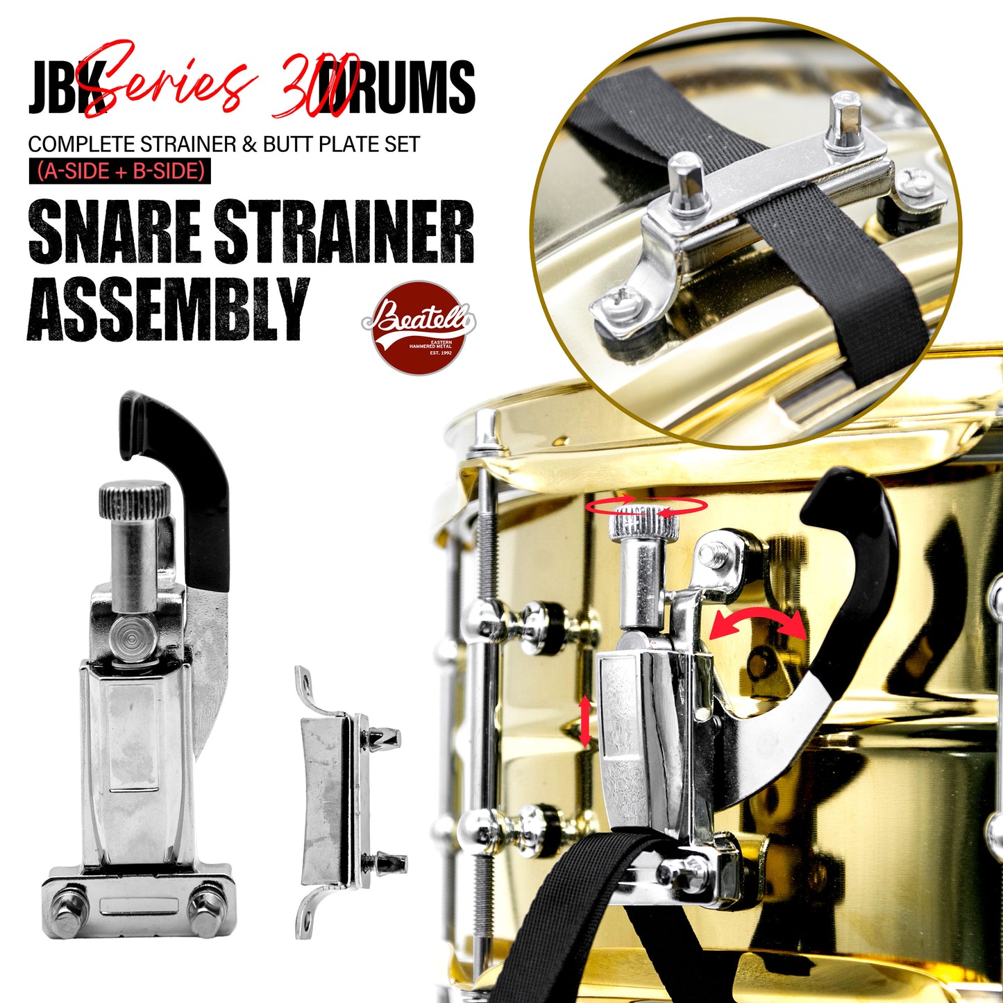 Bearello Snare Drum Throw Off Assembly