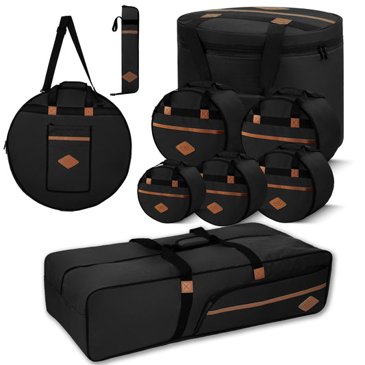 Professional Cotton Paded Drum Bags Set 9-pcs