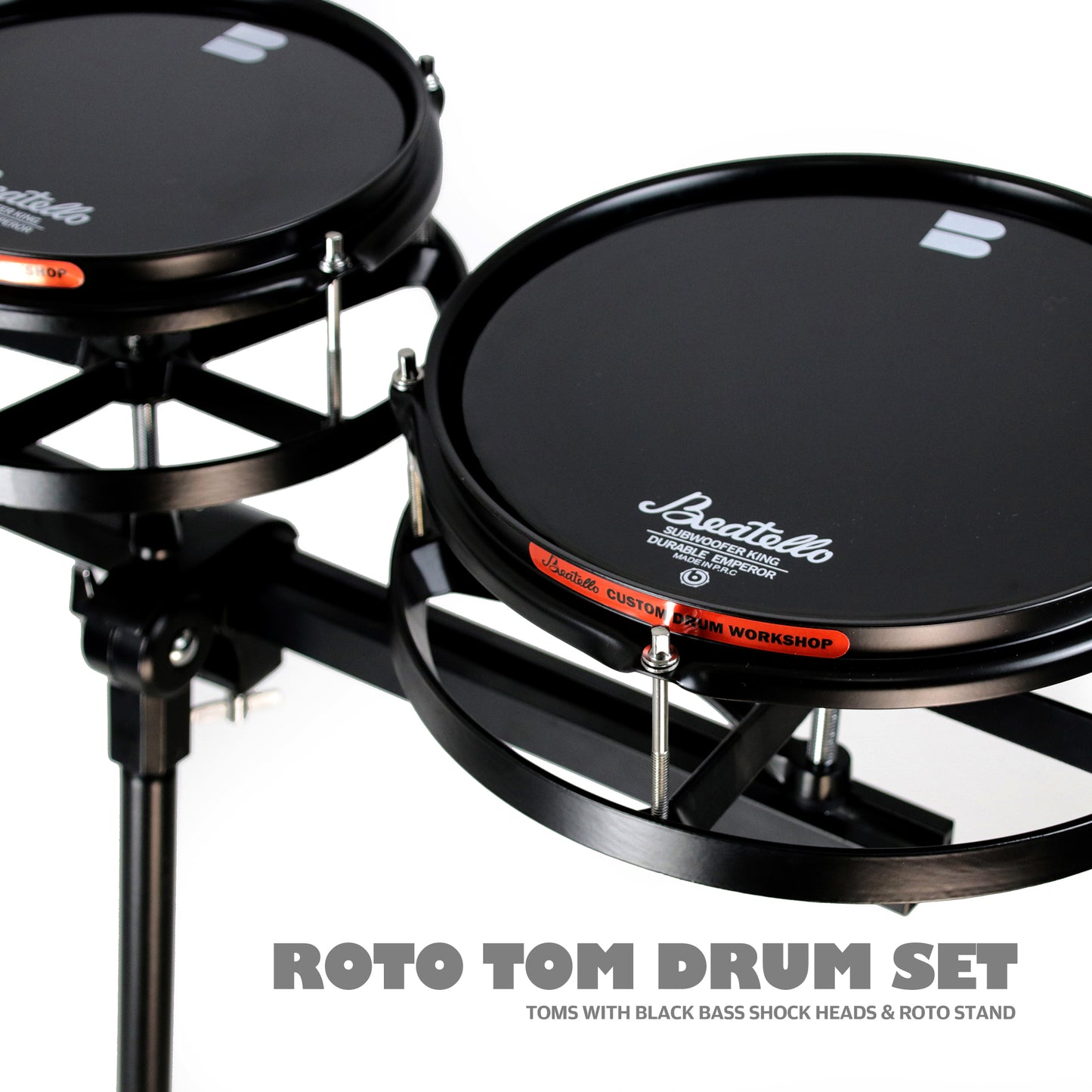 Beatello-Drums Roto Tom Drum Set （Upgraded version）