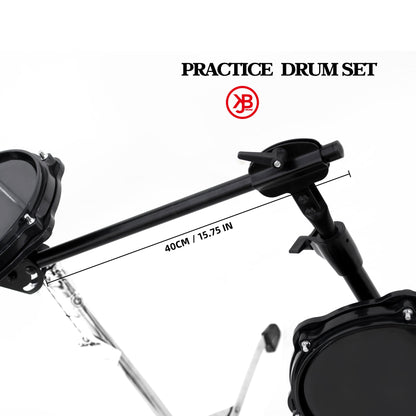 JBK DRUMS 1+1 Practice & Mute Drum Set – Quiet Drumming Anywhere My Store