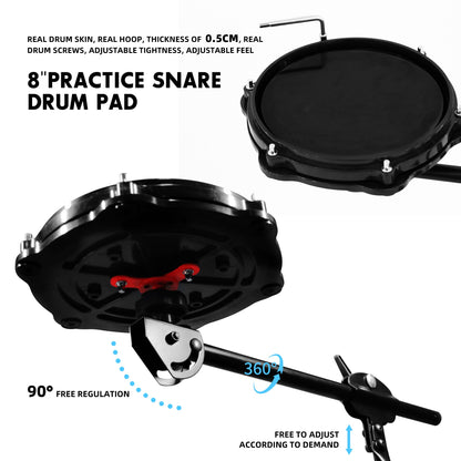 JBK DRUMS 1+1 Practice & Mute Drum Set – Quiet Drumming Anywhere My Store