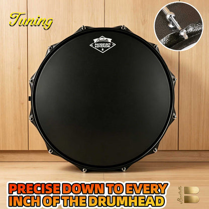 Beatello Metallic Silver Sonic Cannon-1408 Snare Drum