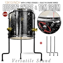 Starry Black 13×13-inch Special Effect Floor Snare Drum