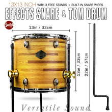 Natural Wood  13×13-inch Special Effect Floor Snare Drum