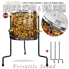 Gold 13×13-inch Special Effect Floor Snare Drum