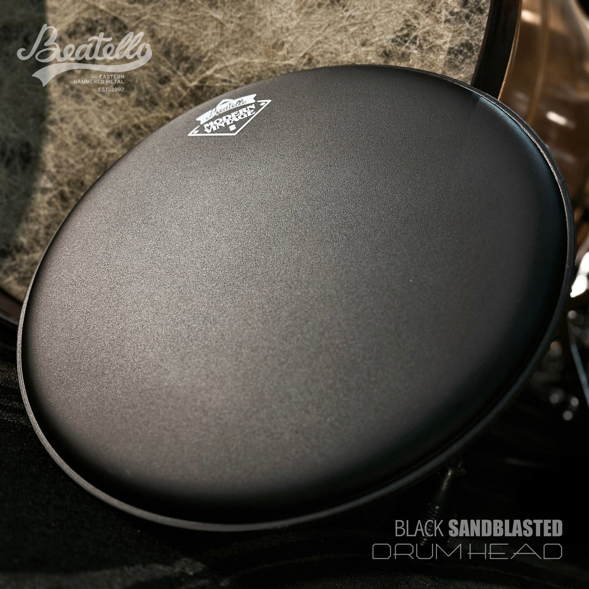 14Inch Sandblasted Snare Drum Head Beatello workshop