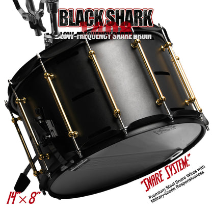 14x8 Black Shark Snare Drum