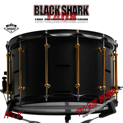 14x8 Black Shark Snare Drum
