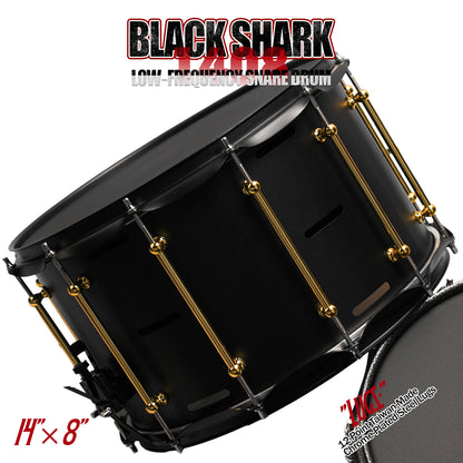 14x8 Black Shark Snare Drum