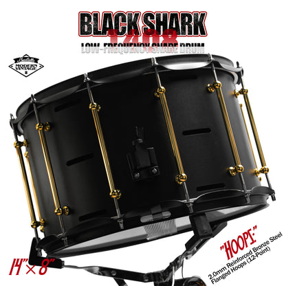 14x8 Black Shark Snare Drum