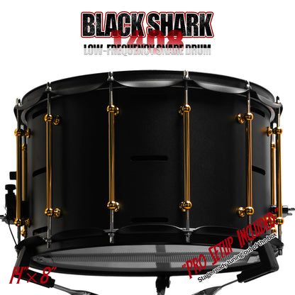 14x8 Black Shark Snare Drum