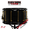 Beatello 14" x 8" Black Shark Snare Drum