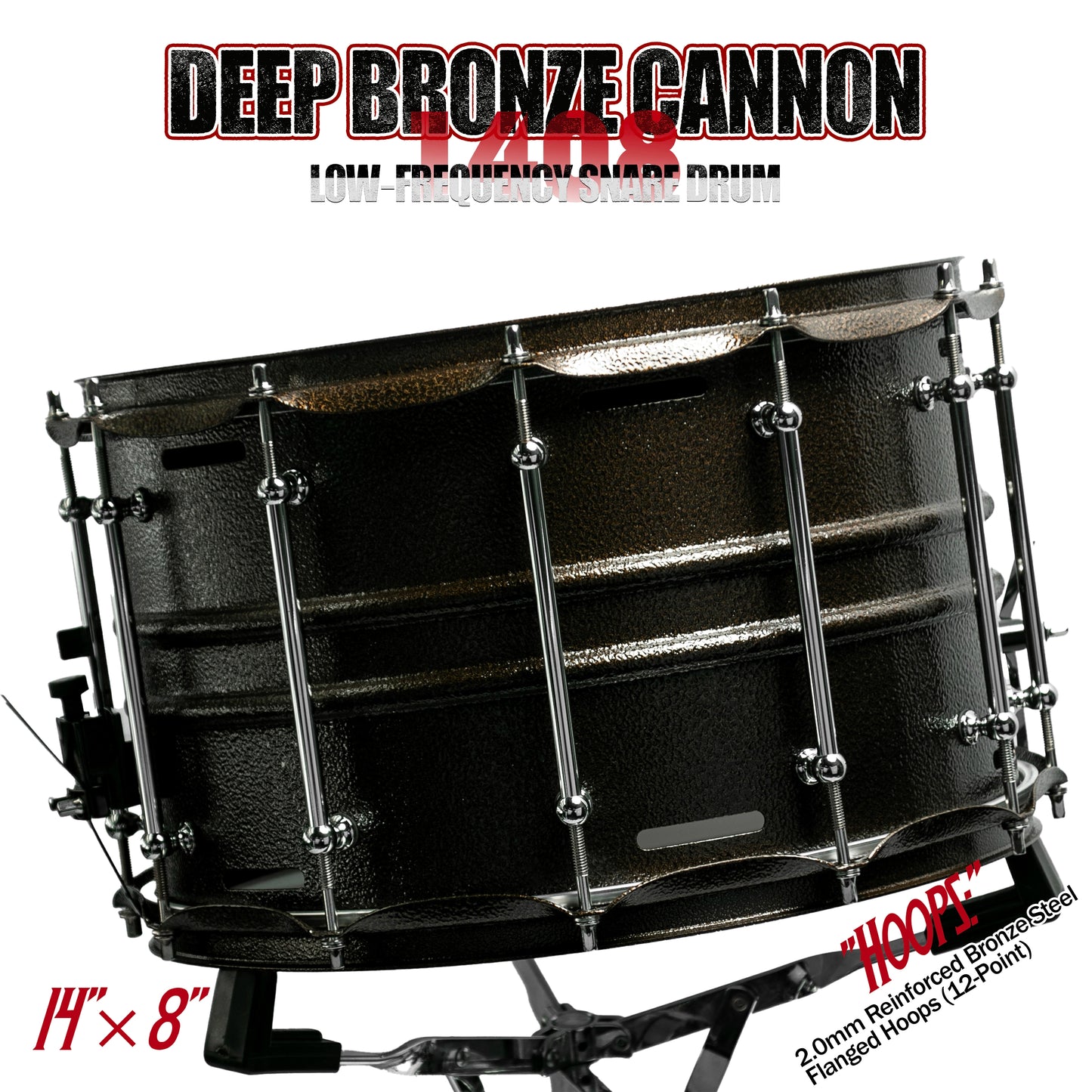 14x8 Deep Bronze Cannon Shell for Low-End Punch