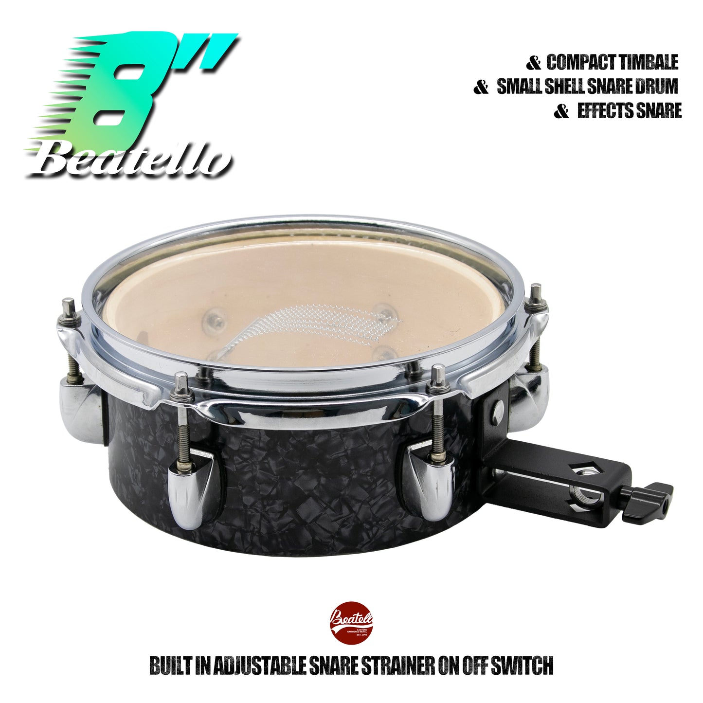 8" Compact Timbale & Small Shell Snare Drum & Effects Snare