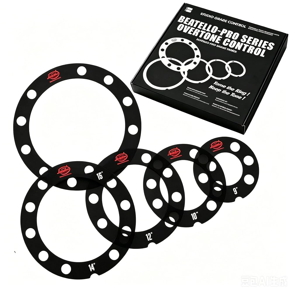 Beatello-Reso Rings & Low-End Enhancers Drum Mute 5pcs