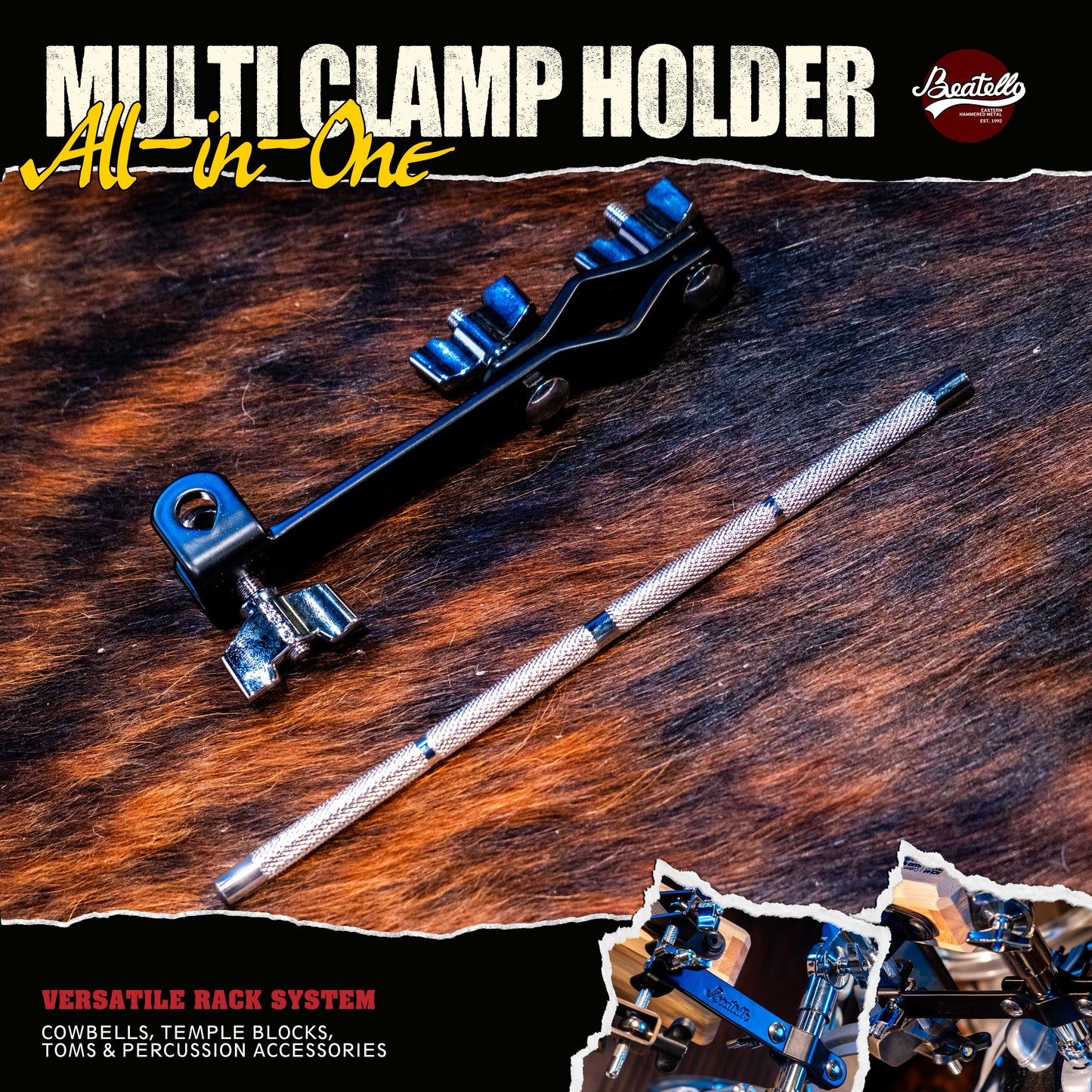 Beatello Cymbal Arm with Clamp